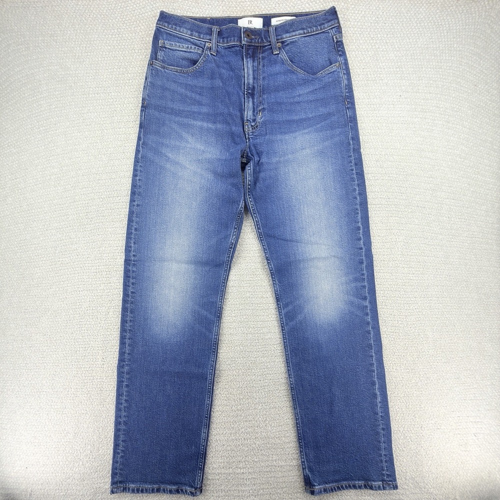 Banana Republic Authentic Straight Jeans Mens 32x32 Medium Wash Stretch Denim